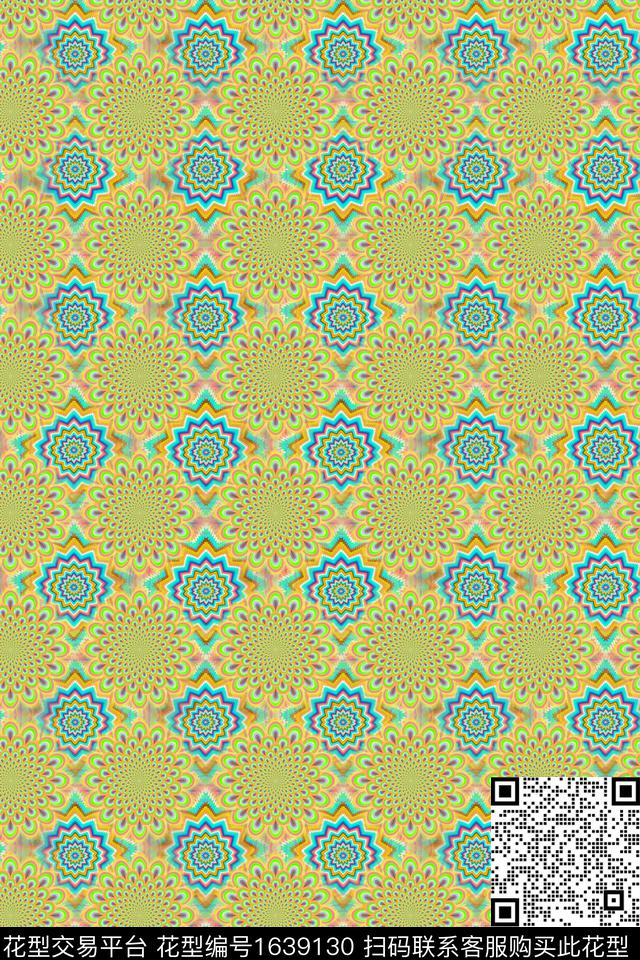 民族风渐变童装数码印花华亿平台下载（图片编号: 1639130） - 瓦栏（Walan）