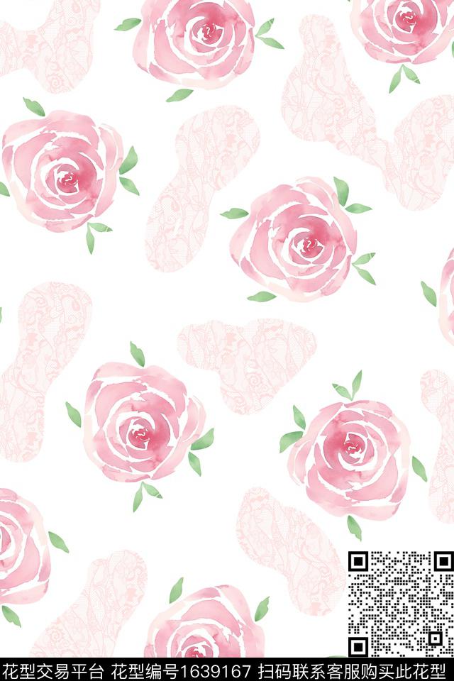 花卉小碎花大牌风数码印花华亿平台下载（图片编号: 1639167） - 瓦栏（Walan）