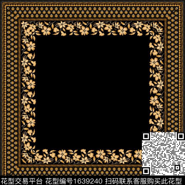 民族风围巾大牌风数码印花华亿平台下载（图片编号: 1639240） - 瓦栏（Walan）