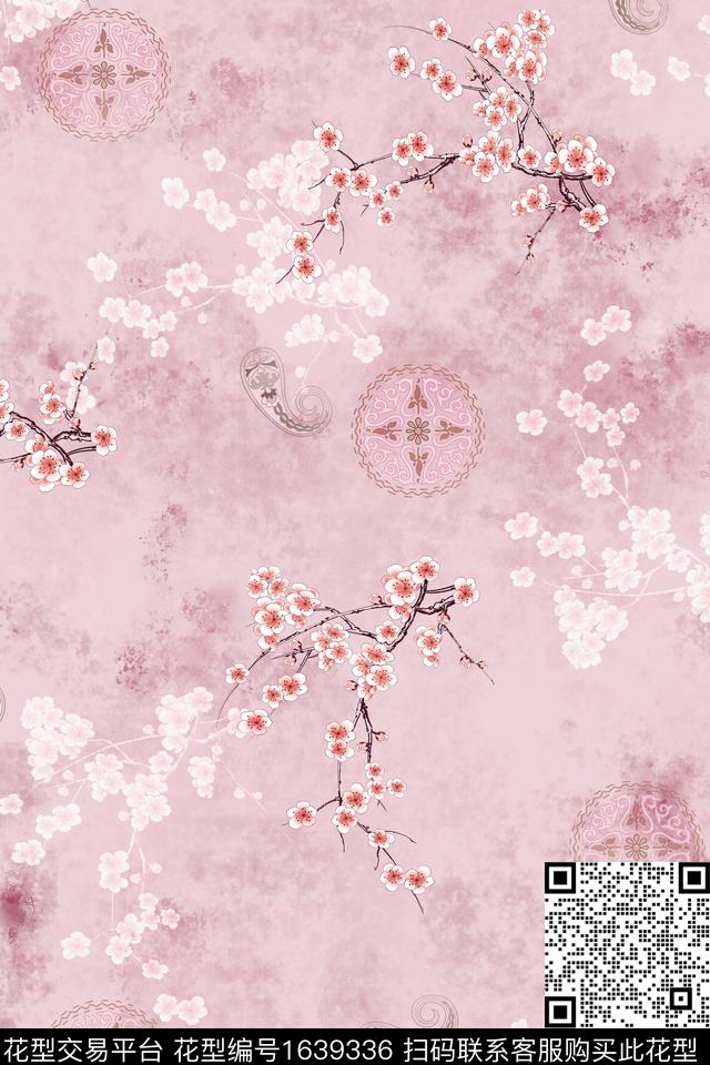 年轻女装花卉小碎花数码印花华亿平台下载（图片编号: 1639336） - 瓦栏（Walan）