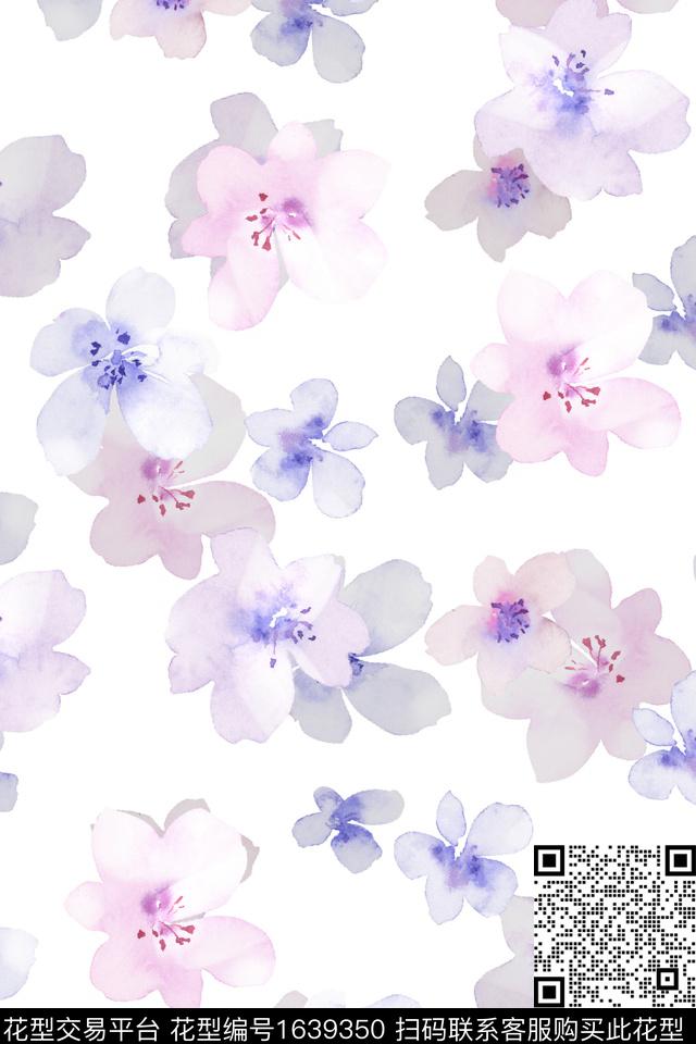 小清新花卉小碎花数码印花华亿平台下载（图片编号: 1639350） - 瓦栏（Walan）