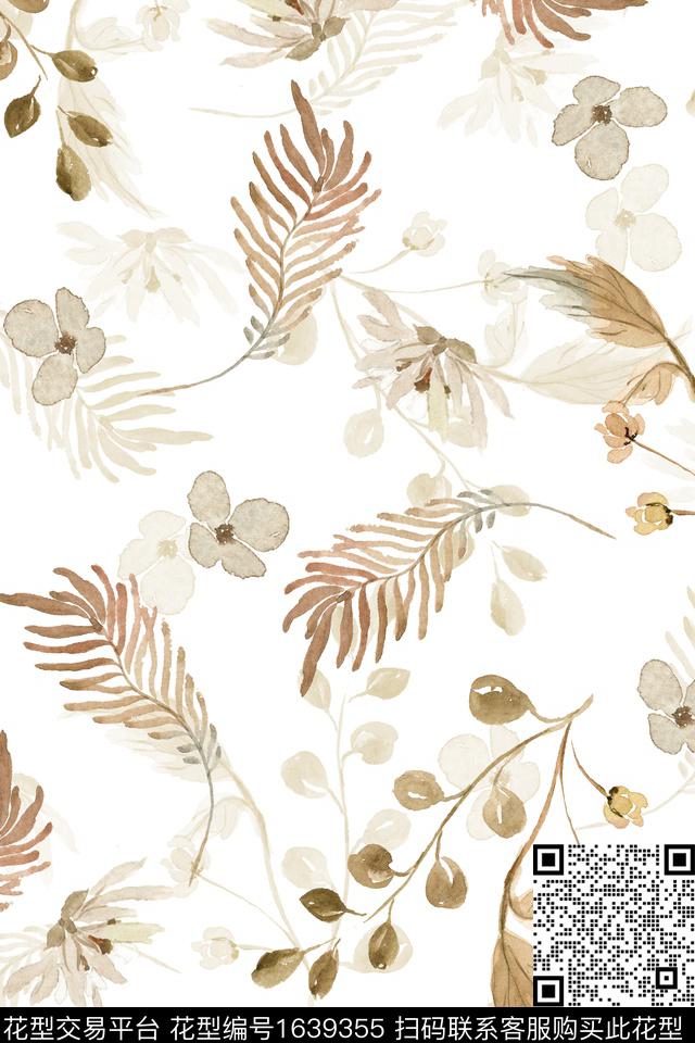 小清新花卉小碎花数码印花华亿平台下载（图片编号: 1639355） - 瓦栏（Walan）