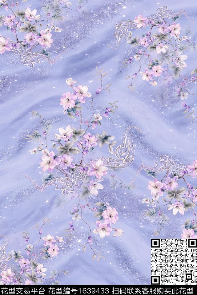 年轻女装花卉小碎花数码印花华亿平台下载（图片编号: 1639433） - 瓦栏（Walan）