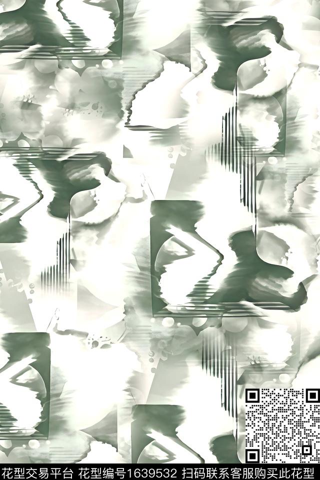 衬衫几何男装数码印花华亿平台下载（图片编号: 1639532） - 瓦栏（Walan）