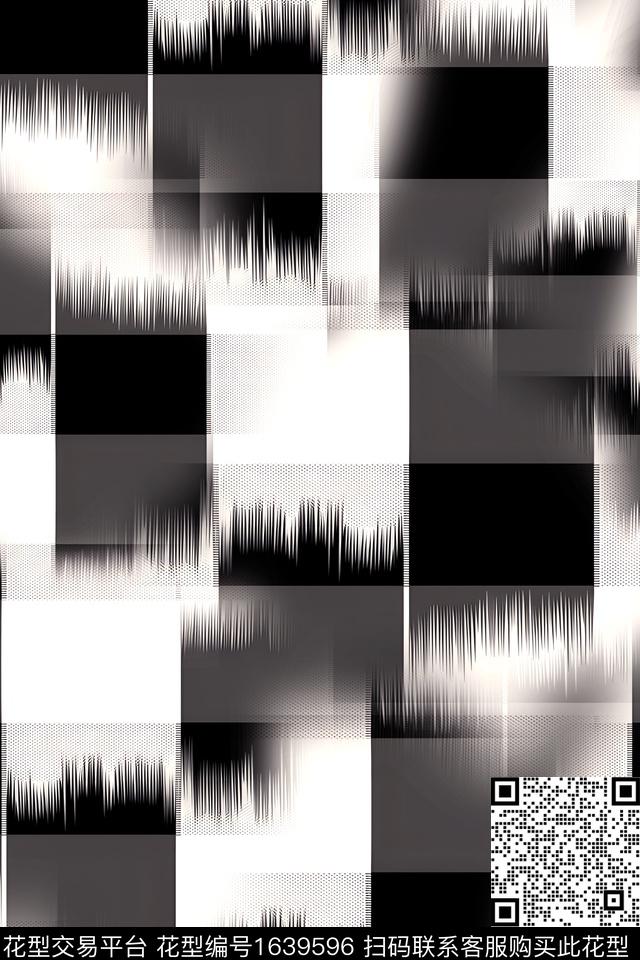 衬衫几何男装数码印花华亿平台下载（图片编号: 1639596） - 瓦栏（Walan）