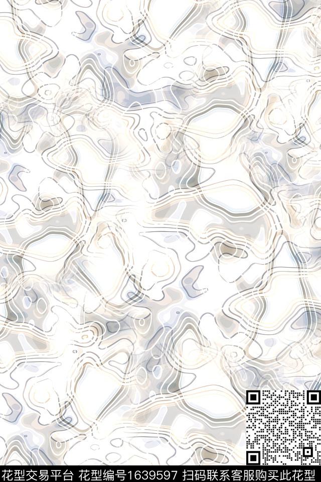 衬衫几何男装数码印花华亿平台下载（图片编号: 1639597） - 瓦栏（Walan）