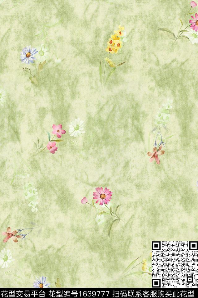 年轻女装花卉春夏华亿平台数码印花华亿平台下载（图片编号: 1639777） - 瓦栏（Walan）