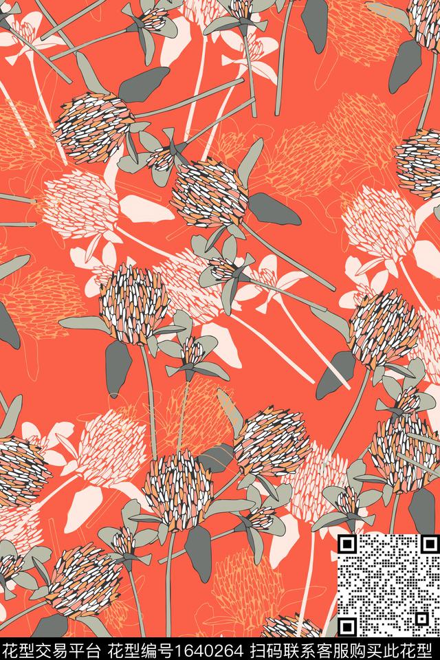 小碎花女装数码印花华亿平台下载（图片编号: 1640264） - 瓦栏（Walan）