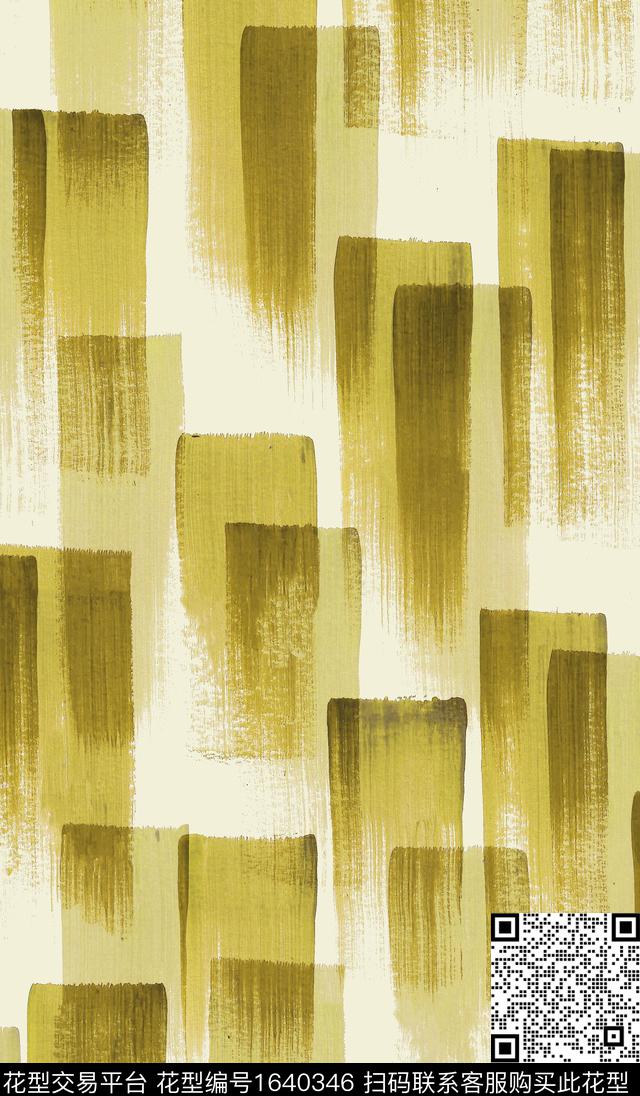 抽象笔触数码印花华亿平台下载（图片编号: 1640346） - 瓦栏（Walan）