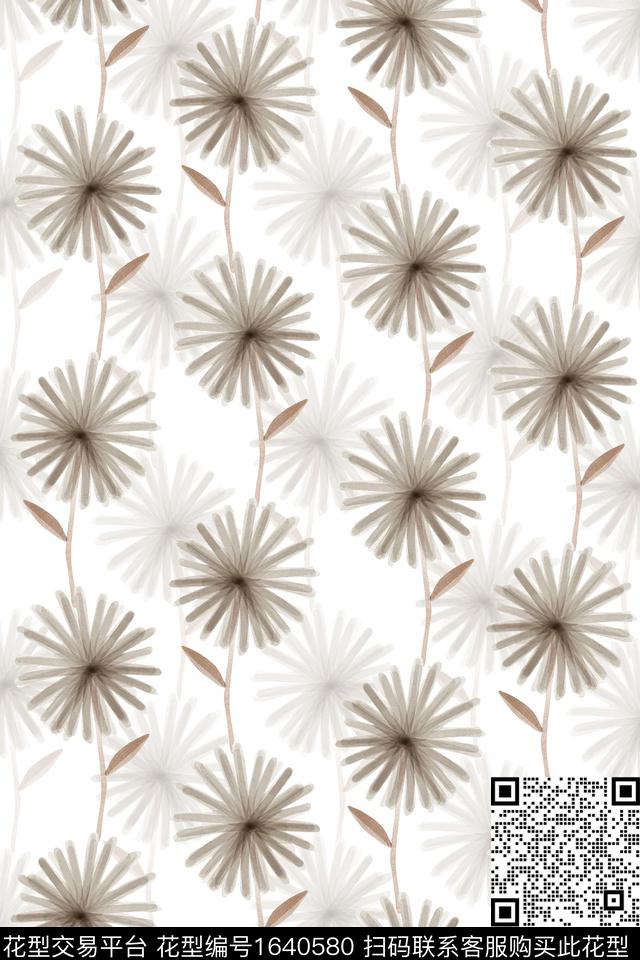 花卉小碎花大牌风数码印花华亿平台下载（图片编号: 1640580） - 瓦栏（Walan）