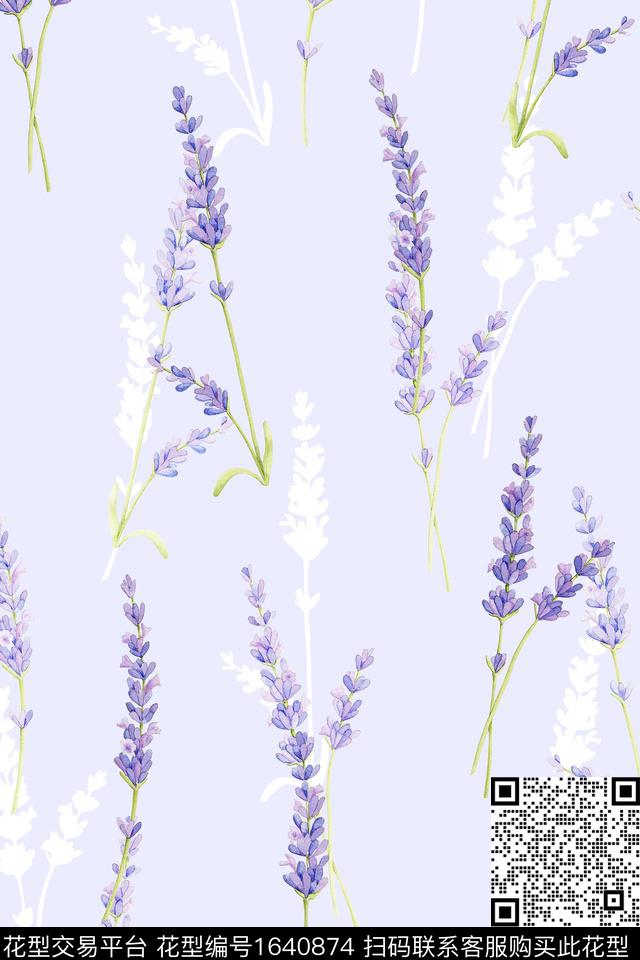 年轻女装花卉大牌风数码印花华亿平台下载（图片编号: 1640874） - 瓦栏（Walan）