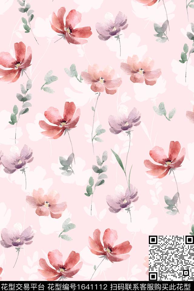 年轻女装花卉小碎花数码印花华亿平台下载（图片编号: 1641112） - 瓦栏（Walan）