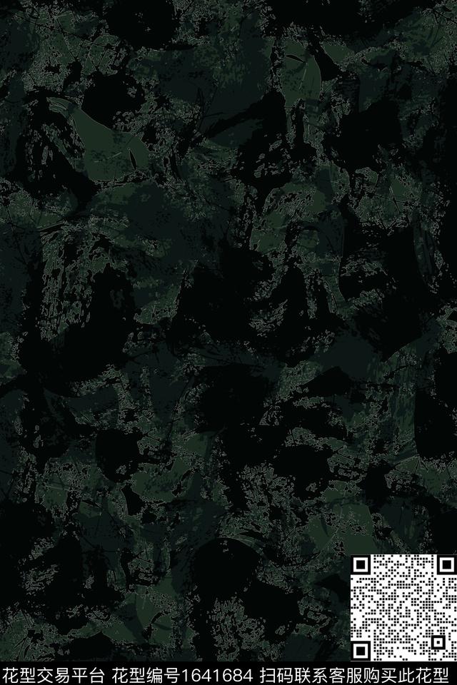 满版散花迷彩男装传统印花华亿平台下载（图片编号: 1641684） - 瓦栏（Walan）