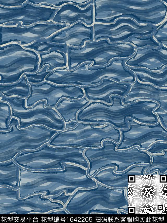 动物纹男装牛仔数码印花华亿平台下载（图片编号: 1642265） - 瓦栏（Walan）