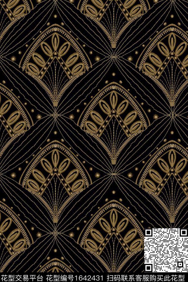 民族风简约波西米亚数码印花华亿平台下载（图片编号: 1642431） - 瓦栏（Walan）