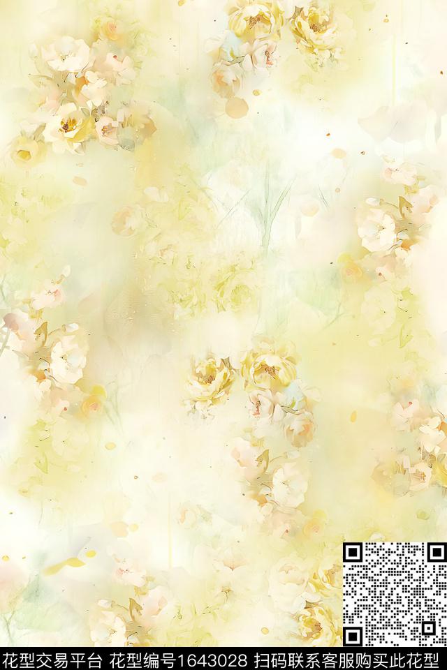 年轻女装小清新小碎花数码印花华亿平台下载（图片编号: 1643028） - 瓦栏（Walan）