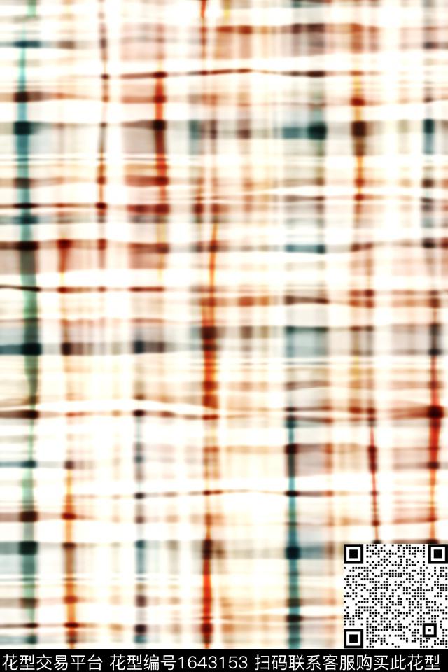 年轻女装小清新抽象数码印花华亿平台下载（图片编号: 1643153） - 瓦栏（Walan）