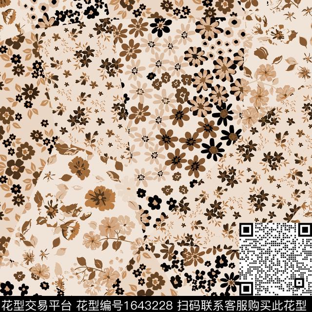 年轻女装花卉数码华亿平台数码印花华亿平台下载（图片编号: 1643228） - 瓦栏（Walan）