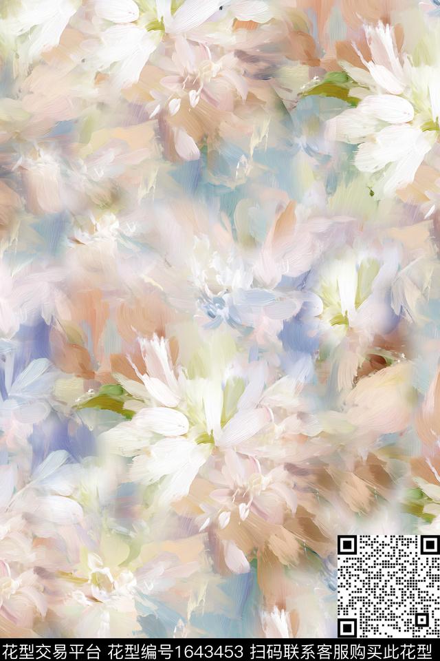 年轻女装数码华亿平台抽象数码印花华亿平台下载（图片编号: 1643453） - 瓦栏（Walan）