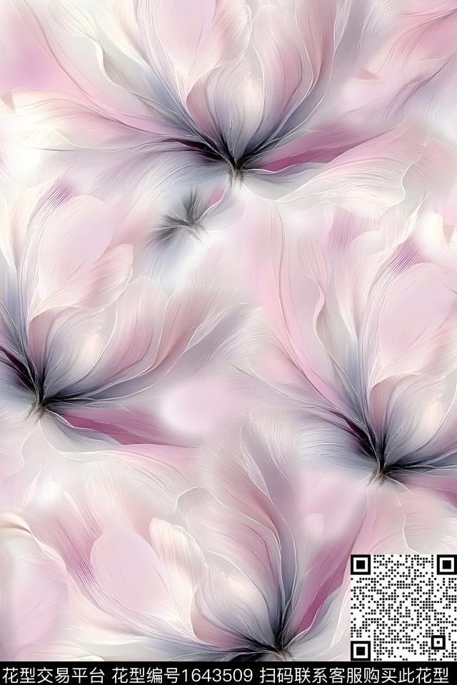 年轻女装花卉数码华亿平台数码印花华亿平台下载（图片编号: 1643509） - 瓦栏（Walan）