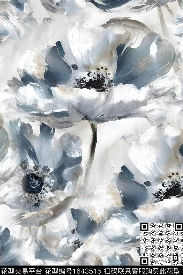 年轻女装花卉数码华亿平台数码印花华亿平台下载（图片编号: 1643515） - 瓦栏（Walan）