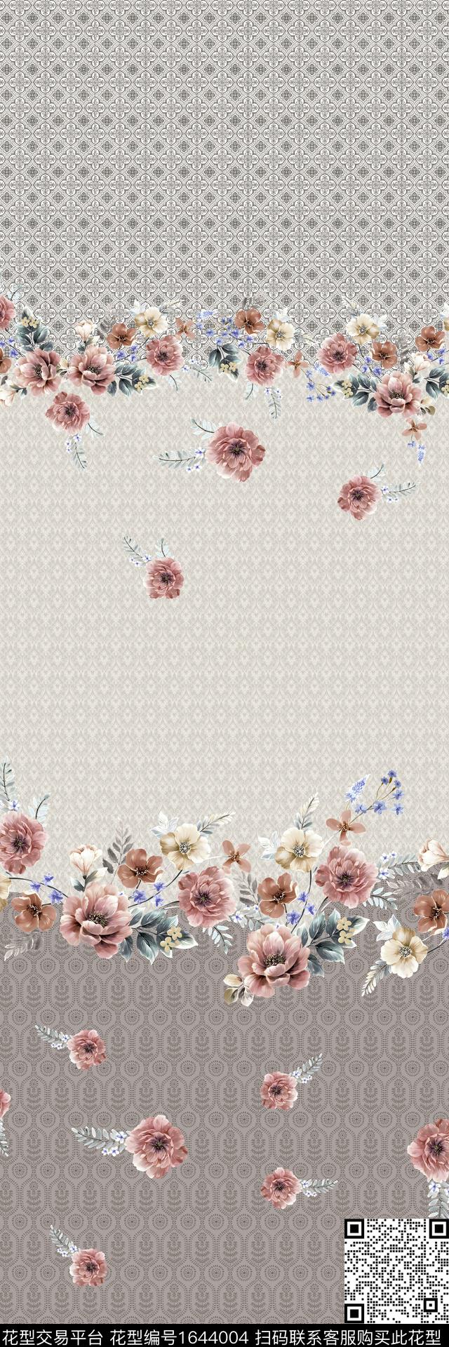 中东定位花花卉数码印花华亿平台下载（图片编号: 1644004） - 瓦栏（Walan）