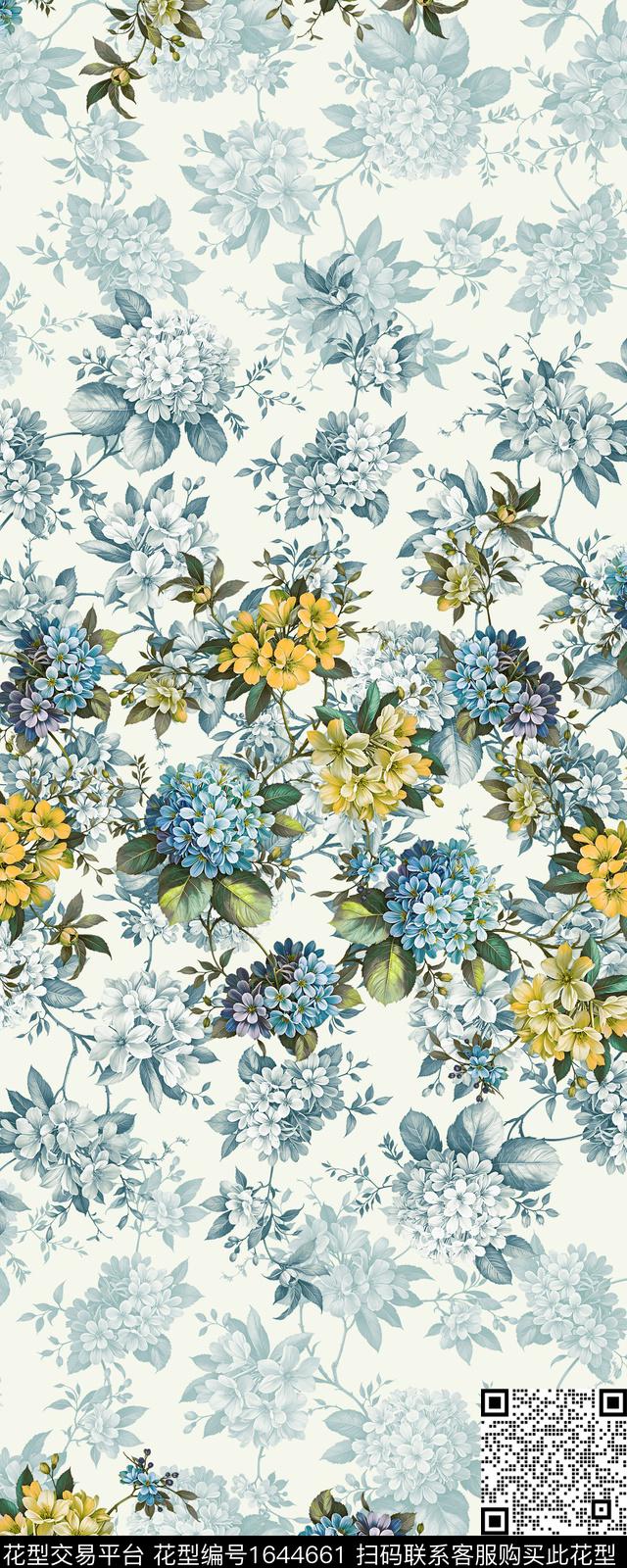 中东定位花花卉数码印花华亿平台下载（图片编号: 1644661） - 瓦栏（Walan）