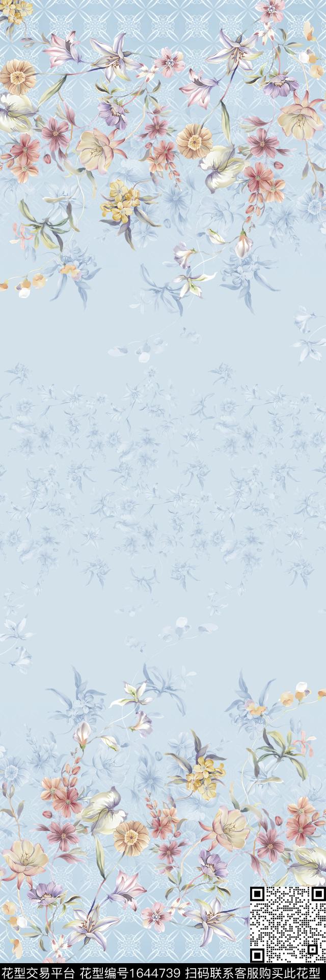 中东定位花花卉数码印花华亿平台下载（图片编号: 1644739） - 瓦栏（Walan）