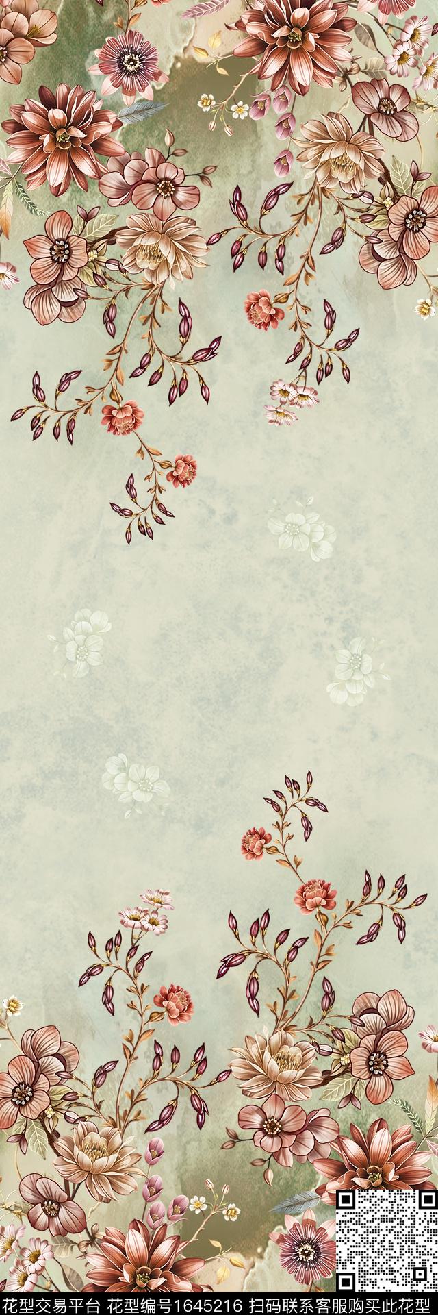 中东定位花花卉数码印花华亿平台下载（图片编号: 1645216） - 瓦栏（Walan）
