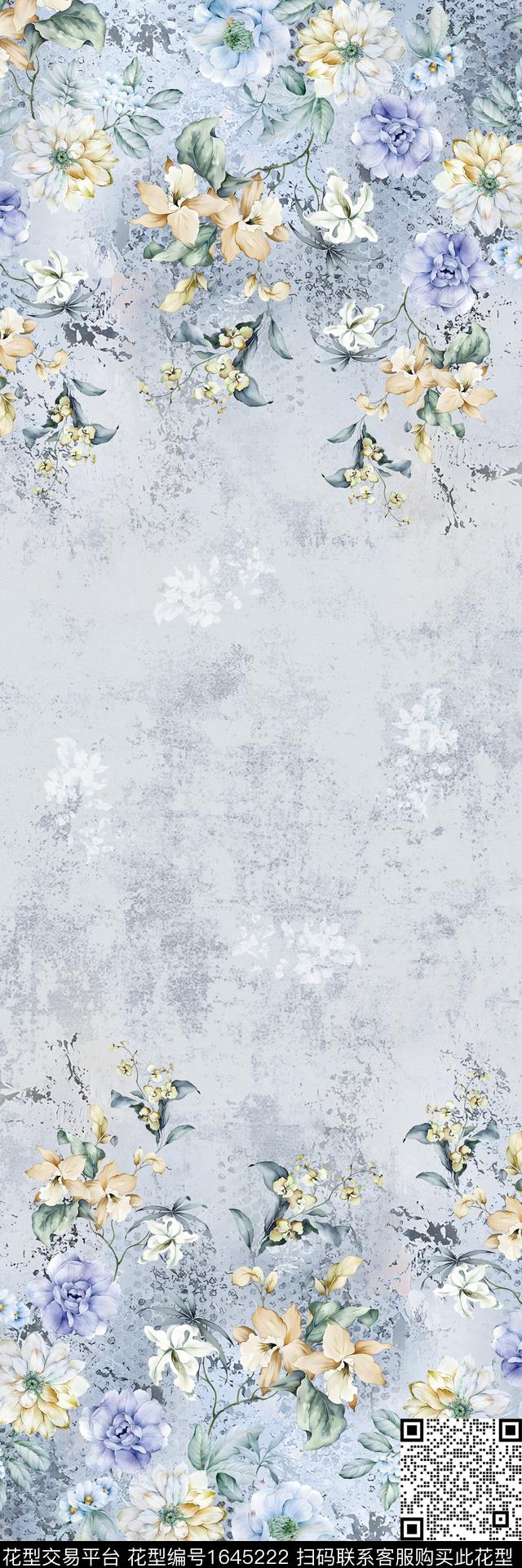 中东定位花花卉数码印花华亿平台下载（图片编号: 1645222） - 瓦栏（Walan）