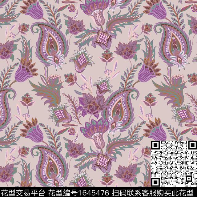 古典花纹民族风印度传统印花华亿平台下载（图片编号: 1645476） - 瓦栏（Walan）