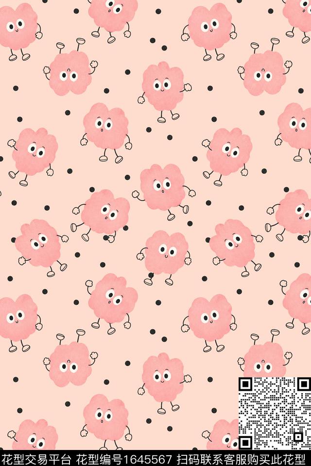卡通趣味薯片人数码印花华亿平台下载（图片编号: 1645567） - 瓦栏（Walan）