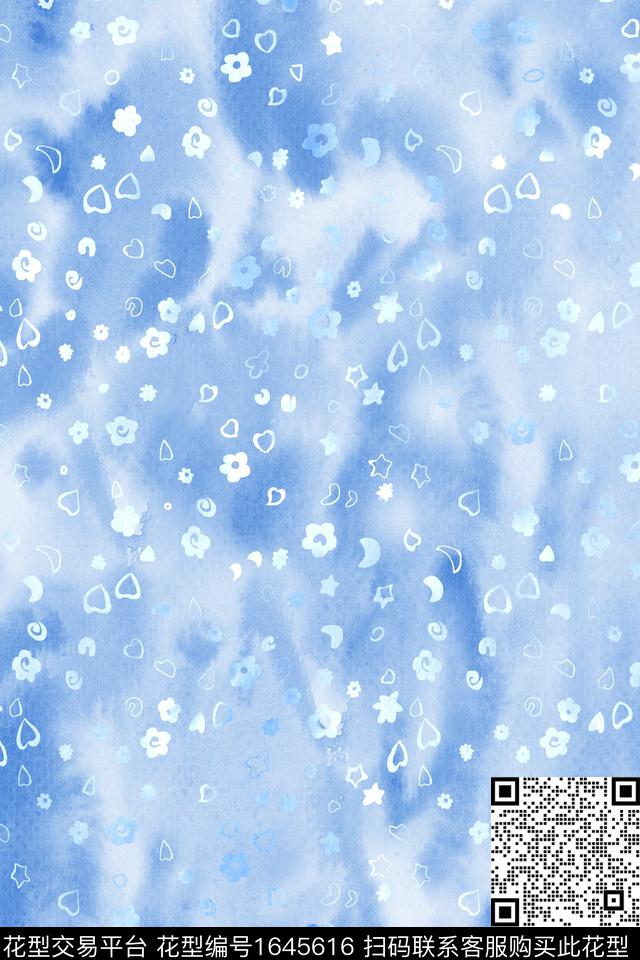 年轻女装小清新几何数码印花华亿平台下载（图片编号: 1645616） - 瓦栏（Walan）