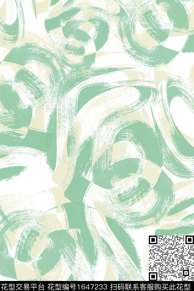 大牌风肌理抽象数码印花华亿平台下载（图片编号: 1647233） - 瓦栏（Walan）