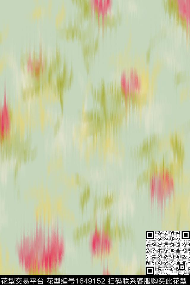 清爽底花卉花卉朦胧花卉数码印花华亿平台下载（图片编号: 1649152） - 瓦栏（Walan）