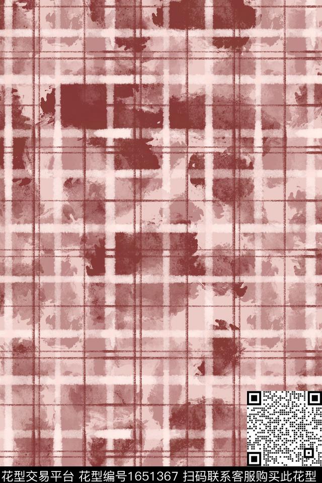 简约水彩复古数码印花华亿平台下载（图片编号: 1651367） - 瓦栏（Walan）
