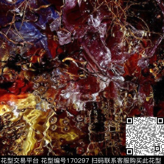 肌理抽象GUCCI数码印花华亿平台下载（图片编号: 170297） - 瓦栏（Walan）