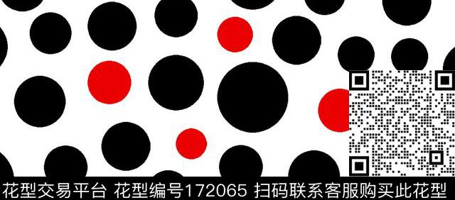 圆点几何圆圈数码印花华亿平台下载（图片编号: 172065） - 瓦栏（Walan）