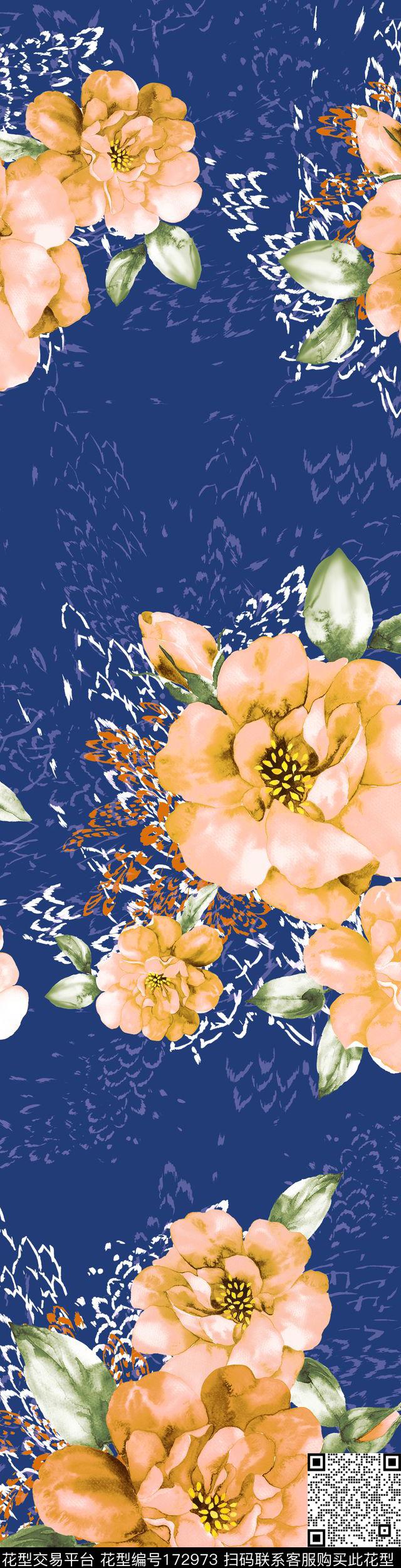 花卉传统华亿平台家纺传统印花华亿平台下载（图片编号: 172973） - 瓦栏（Walan）