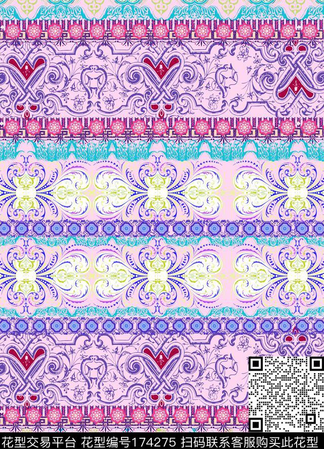 传统印花华亿平台下载（图片编号: 174275） - 瓦栏（Walan）