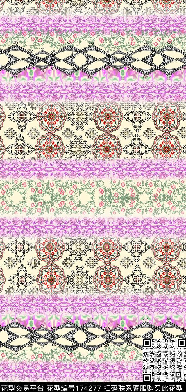 传统印花华亿平台下载（图片编号: 174277） - 瓦栏（Walan）