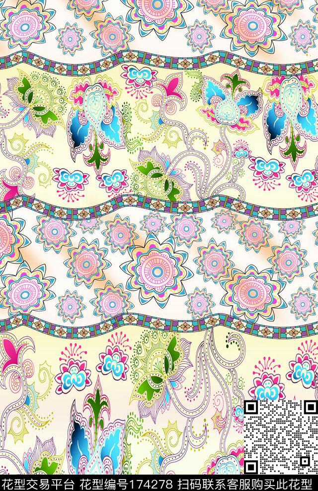 传统印花华亿平台下载（图片编号: 174278） - 瓦栏（Walan）