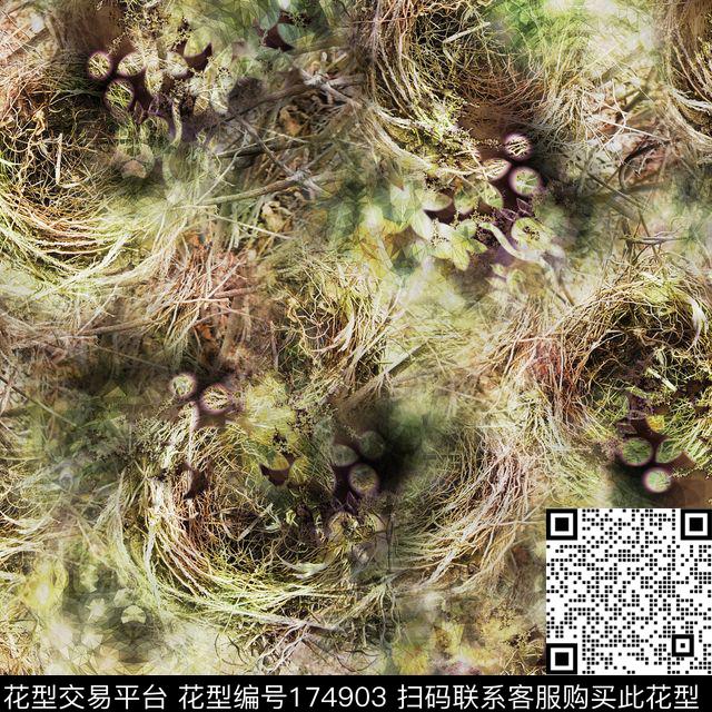 鸟窝炫彩结合数码印花华亿平台下载（图片编号: 174903） - 瓦栏（Walan）