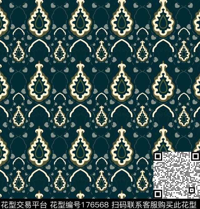 传统印花华亿平台下载（图片编号: 176568） - 瓦栏（Walan）