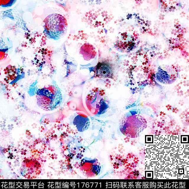 星空小花梦幻数码印花华亿平台下载（图片编号: 176771） - 瓦栏（Walan）