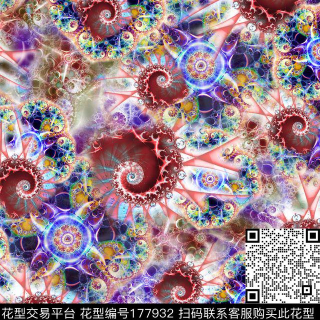 贝壳肌理海洋数码印花华亿平台下载（图片编号: 177932） - 瓦栏（Walan）