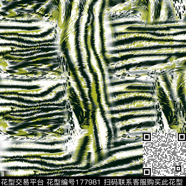 动物纹斑马纹服装数码印花华亿平台下载（图片编号: 177981） - 瓦栏（Walan）