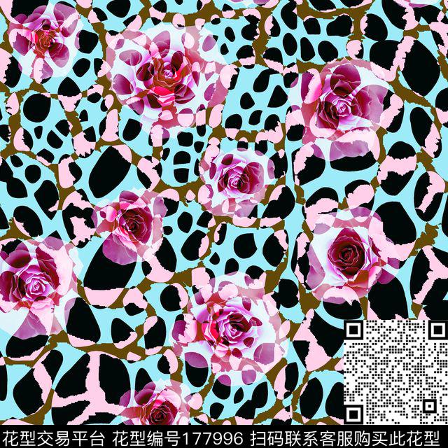 花朵花卉数码印花华亿平台下载（图片编号: 177996） - 瓦栏（Walan）