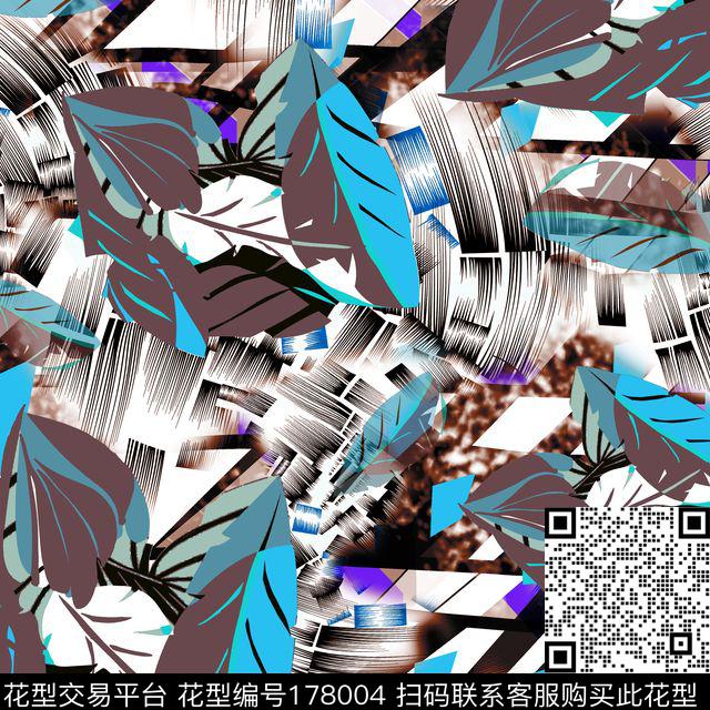 羽毛组合光感数码印花华亿平台下载（图片编号: 178004） - 瓦栏（Walan）