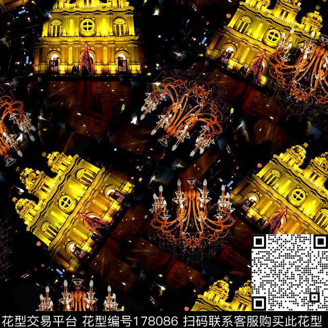 光影效果变形数码印花华亿平台下载（图片编号: 178086） - 瓦栏（Walan）